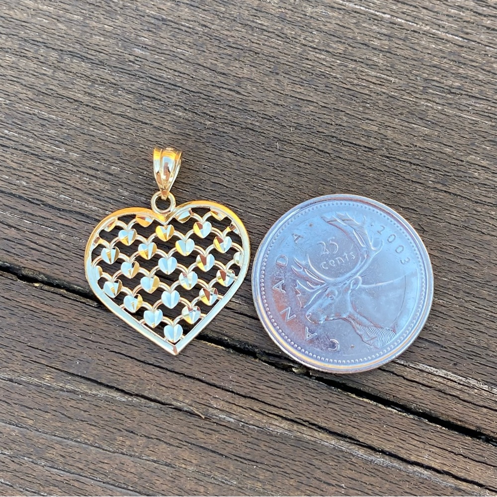 14k Yellow Gold Heart Pendant